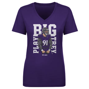 Trey Hendrickson Women's V-Neck T-Shirt | 500 LEVEL