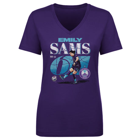 Emily Sams Women's V-Neck T-Shirt | 500 LEVEL