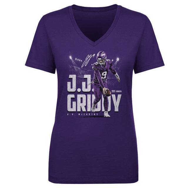 J.J. McCarthy Women's V-Neck T-Shirt | 500 LEVEL