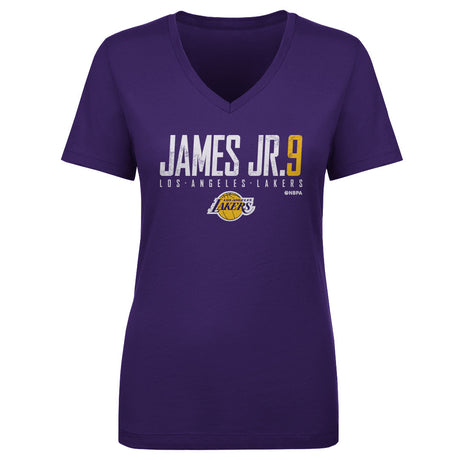 Bronny James Jr. Women's V-Neck T-Shirt | 500 LEVEL