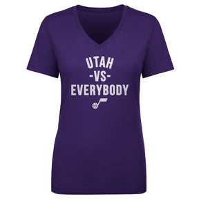 Utah Jazz Women's V-Neck T-Shirt | 500 LEVEL
