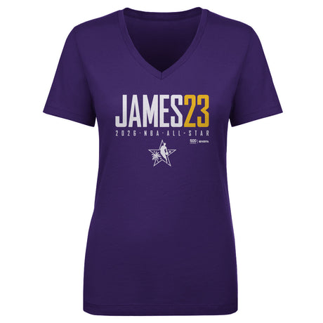 LeBron James Women's V-Neck T-Shirt | 500 LEVEL