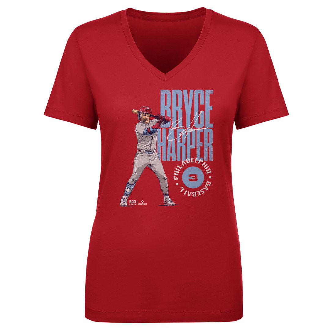 Bryce Harper Women's V-Neck T-Shirt | 500 LEVEL