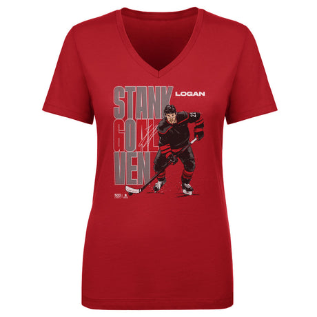 Logan Stankoven Women's V-Neck T-Shirt | 500 LEVEL
