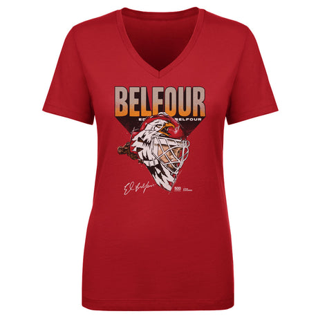 Ed Belfour Women's V-Neck T-Shirt | 500 LEVEL