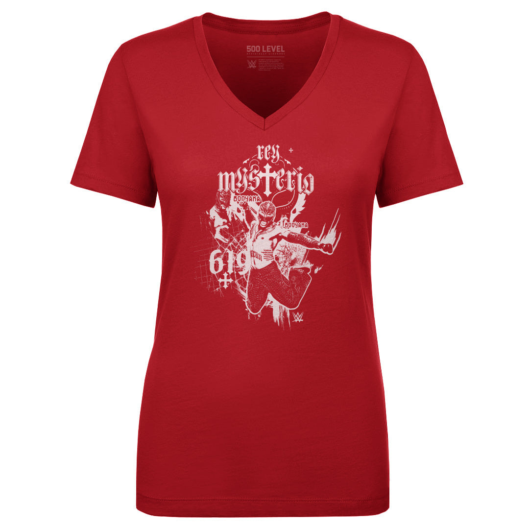 Rey Mysterio Women's V-Neck T-Shirt | 500 LEVEL