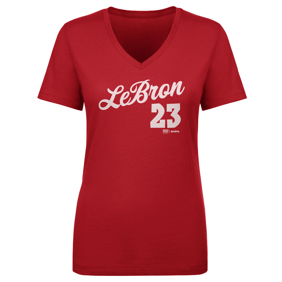 LeBron James Women's V-Neck T-Shirt | 500 LEVEL