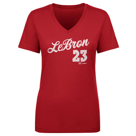 LeBron James Women's V-Neck T-Shirt | 500 LEVEL