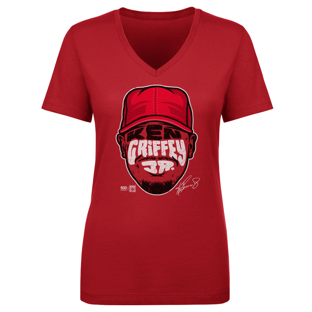 Ken Griffey Jr. Women's V-Neck T-Shirt | 500 LEVEL