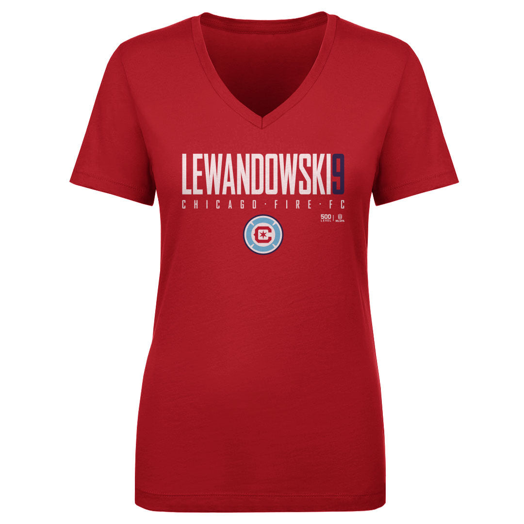Robert Lewandowski Women's V-Neck T-Shirt | 500 LEVEL