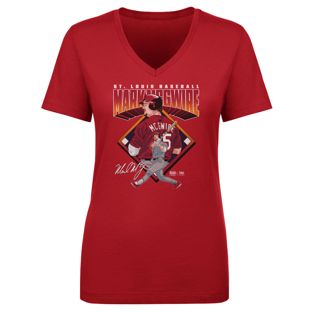 Mark McGwire Women's V-Neck T-Shirt | 500 LEVEL