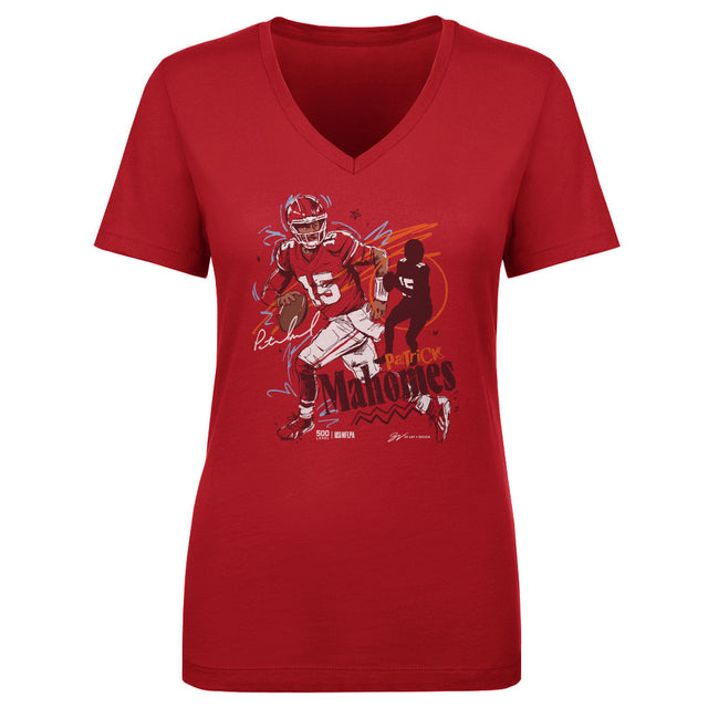 Patrick Mahomes Women's V-Neck T-Shirt | 500 LEVEL