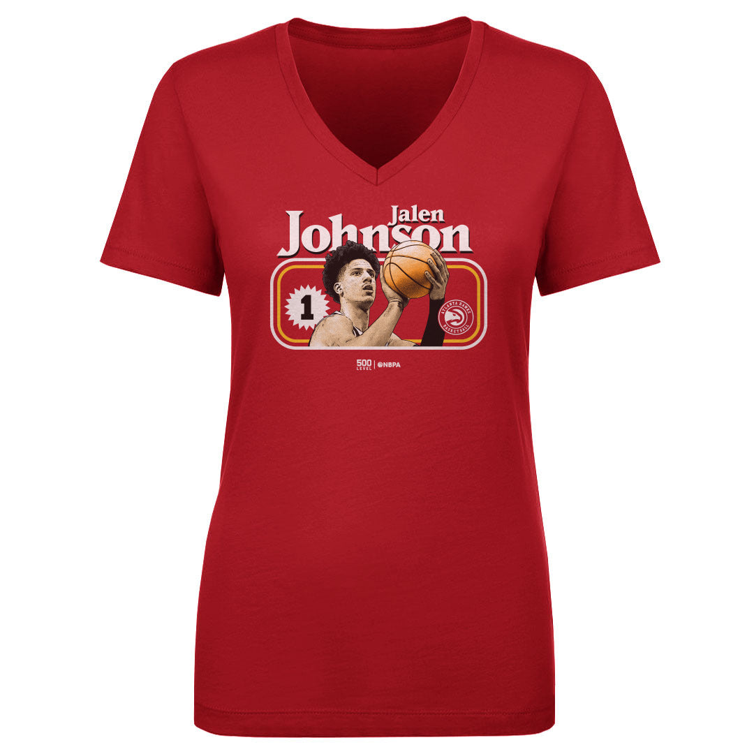 Jalen Johnson Women's V-Neck T-Shirt | 500 LEVEL