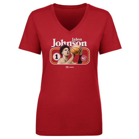 Jalen Johnson Women's V-Neck T-Shirt | 500 LEVEL