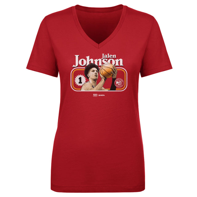 Jalen Johnson Women's V-Neck T-Shirt | 500 LEVEL