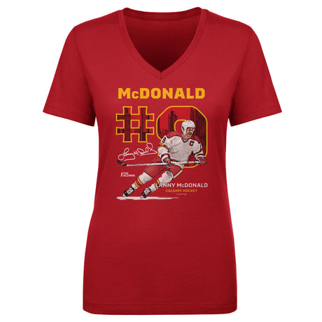 Lanny McDonald Women's V-Neck T-Shirt | 500 LEVEL