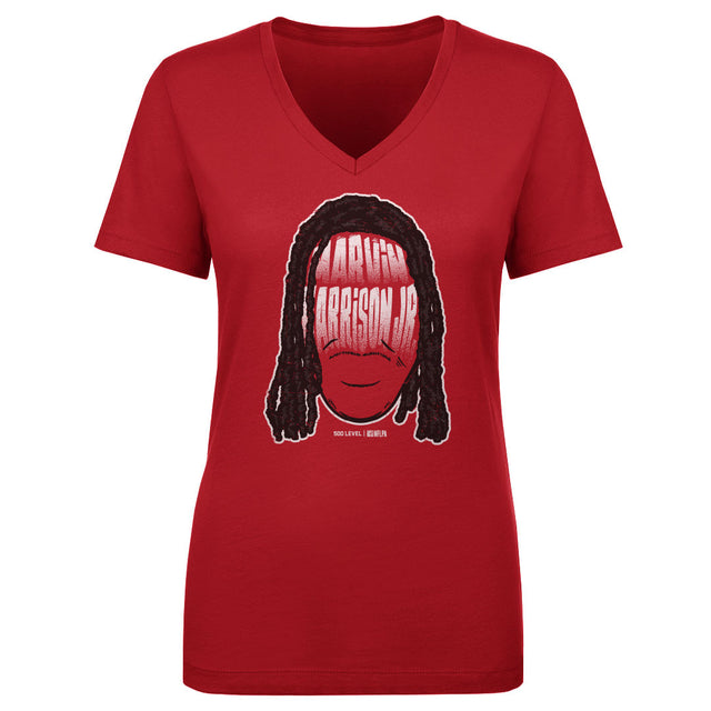 Marvin Harrison Jr. Women's V-Neck T-Shirt | 500 LEVEL