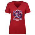 Zack Wheeler Women's V-Neck T-Shirt | 500 LEVEL