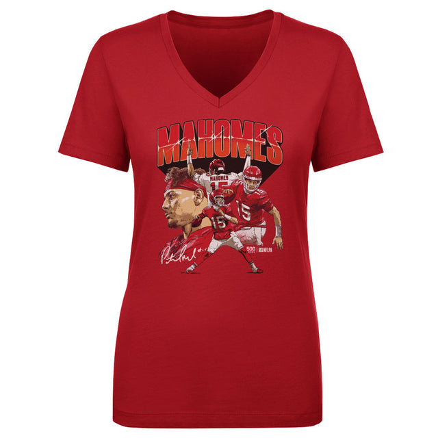 Patrick Mahomes Women's V-Neck T-Shirt | 500 LEVEL