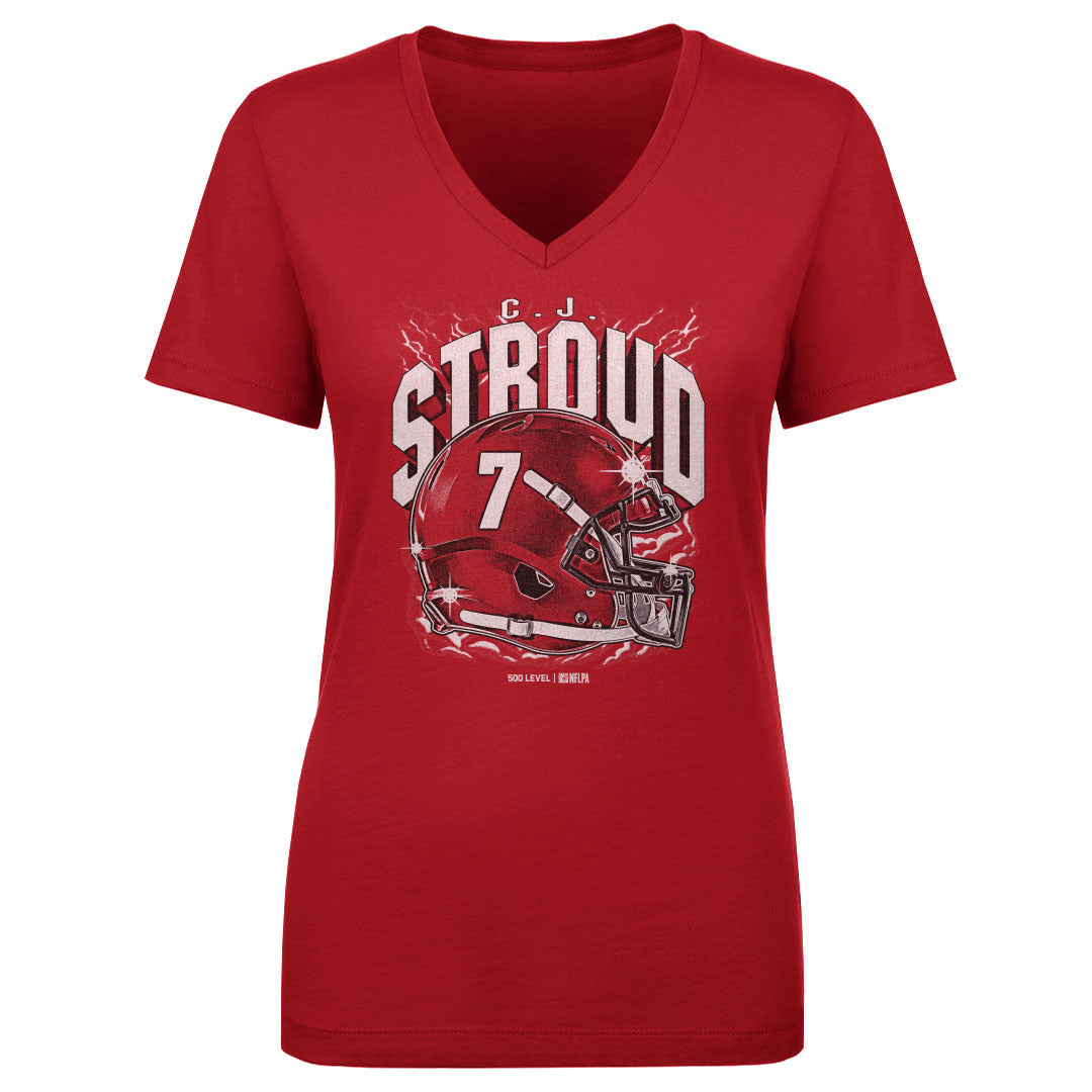 C.J. Stroud Women's V-Neck T-Shirt | 500 LEVEL