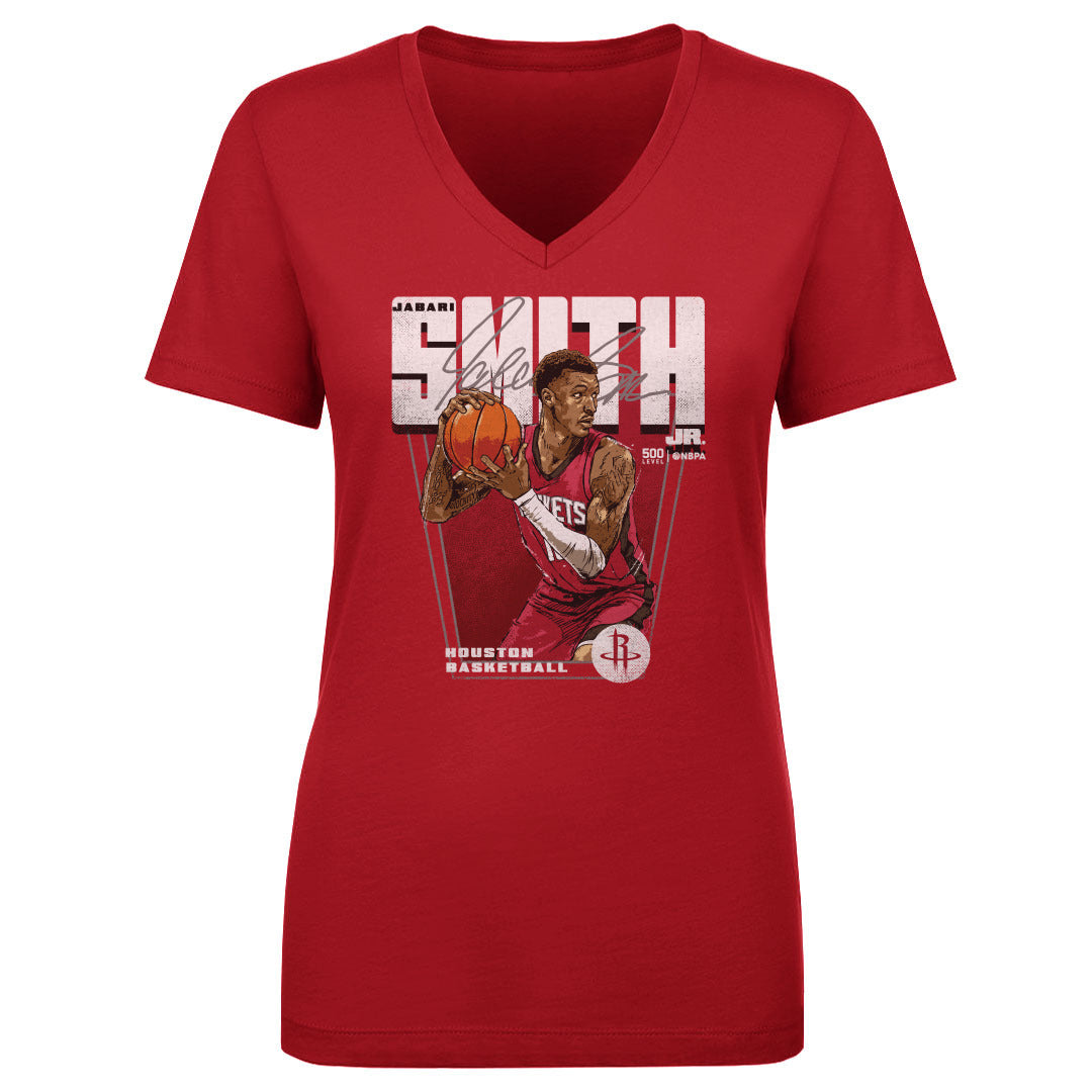 Jabari Smith Jr. Women's V-Neck T-Shirt | 500 LEVEL