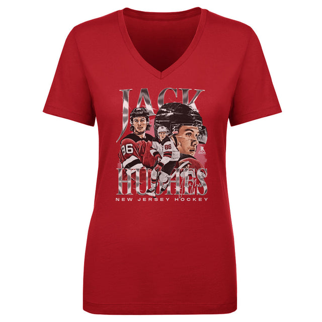 Jack Hughes Women's V-Neck T-Shirt | 500 LEVEL
