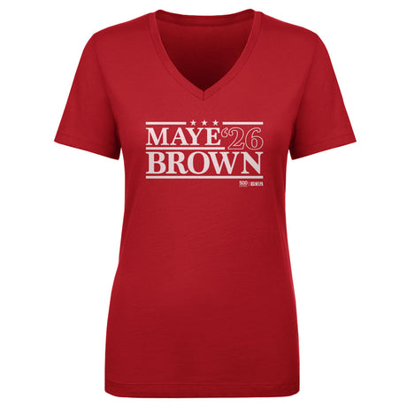 Drake Maye Women's V-Neck T-Shirt | 500 LEVEL