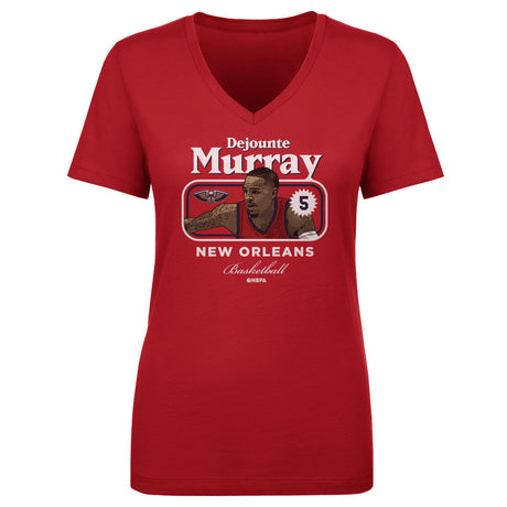 Dejounte Murray Women's V-Neck T-Shirt | 500 LEVEL