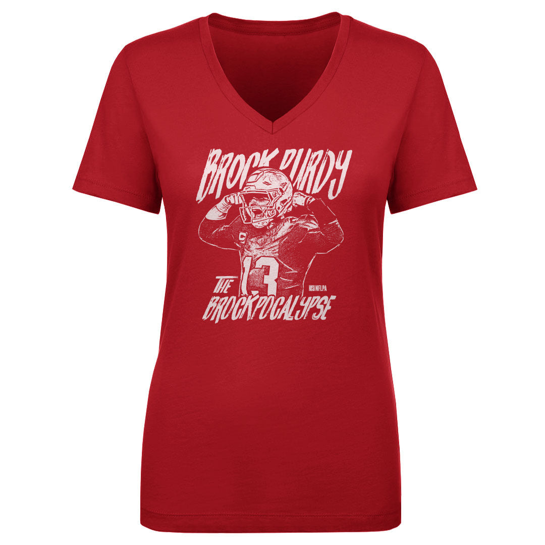 Brock Purdy Women's V-Neck T-Shirt | 500 LEVEL
