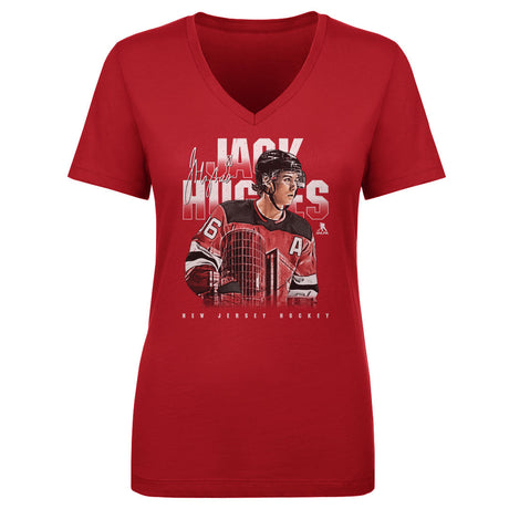 Jack Hughes Women's V-Neck T-Shirt | 500 LEVEL