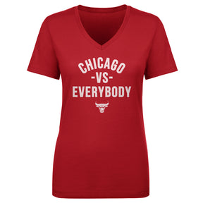 Chicago Bulls Women's V-Neck T-Shirt | 500 LEVEL