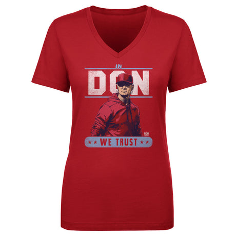 Don Mattingly Women's V-Neck T-Shirt | 500 LEVEL