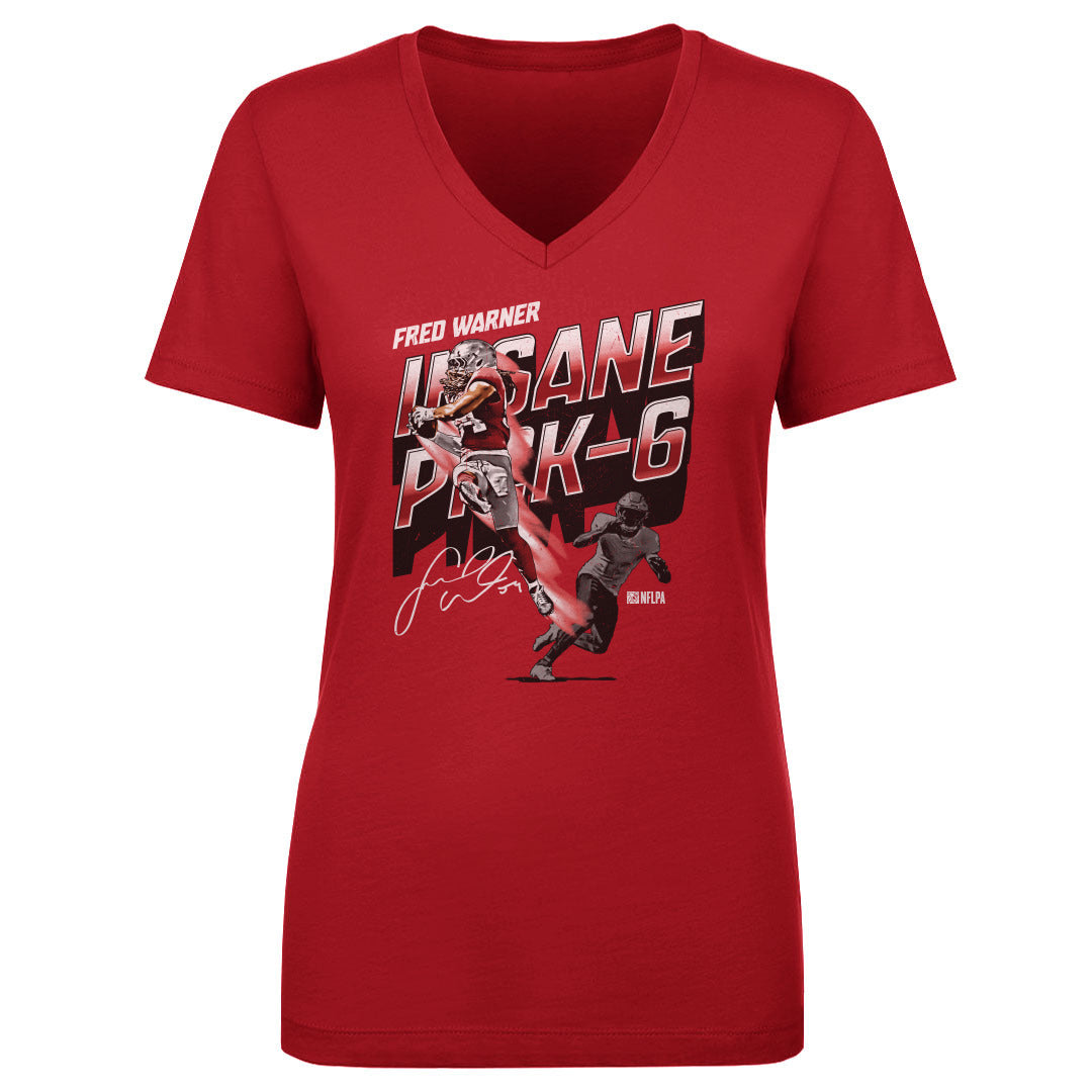 Fred Warner Women's V-Neck T-Shirt | 500 LEVEL