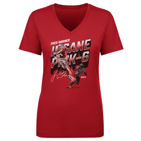 Fred Warner Women's V-Neck T-Shirt | 500 LEVEL
