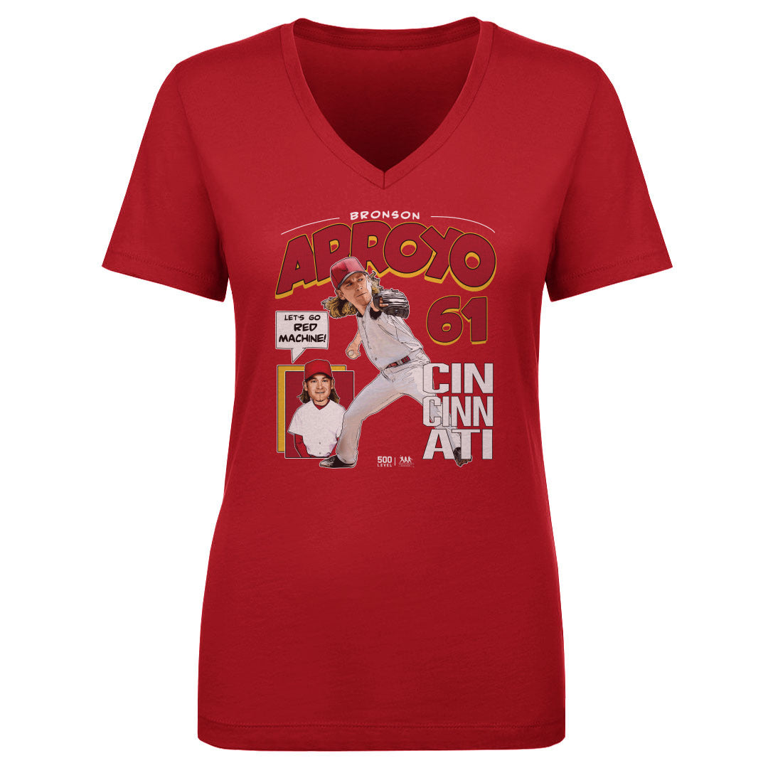 Bronson Arroyo Women's V-Neck T-Shirt | 500 LEVEL