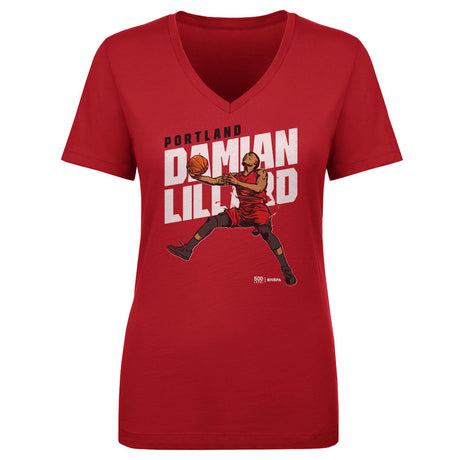 Damian Lillard Women's V-Neck T-Shirt | 500 LEVEL