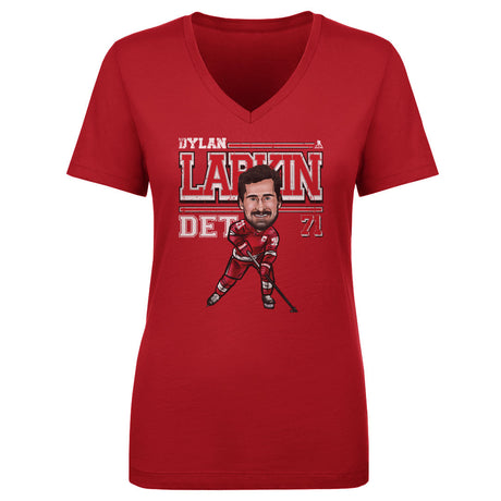 Dylan Larkin Women's V-Neck T-Shirt | 500 LEVEL