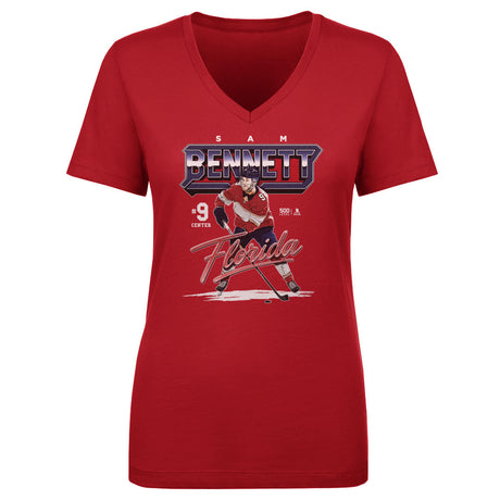 Sam Bennett Women's V-Neck T-Shirt | 500 LEVEL