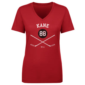 Patrick Kane Women's V-Neck T-Shirt | 500 LEVEL