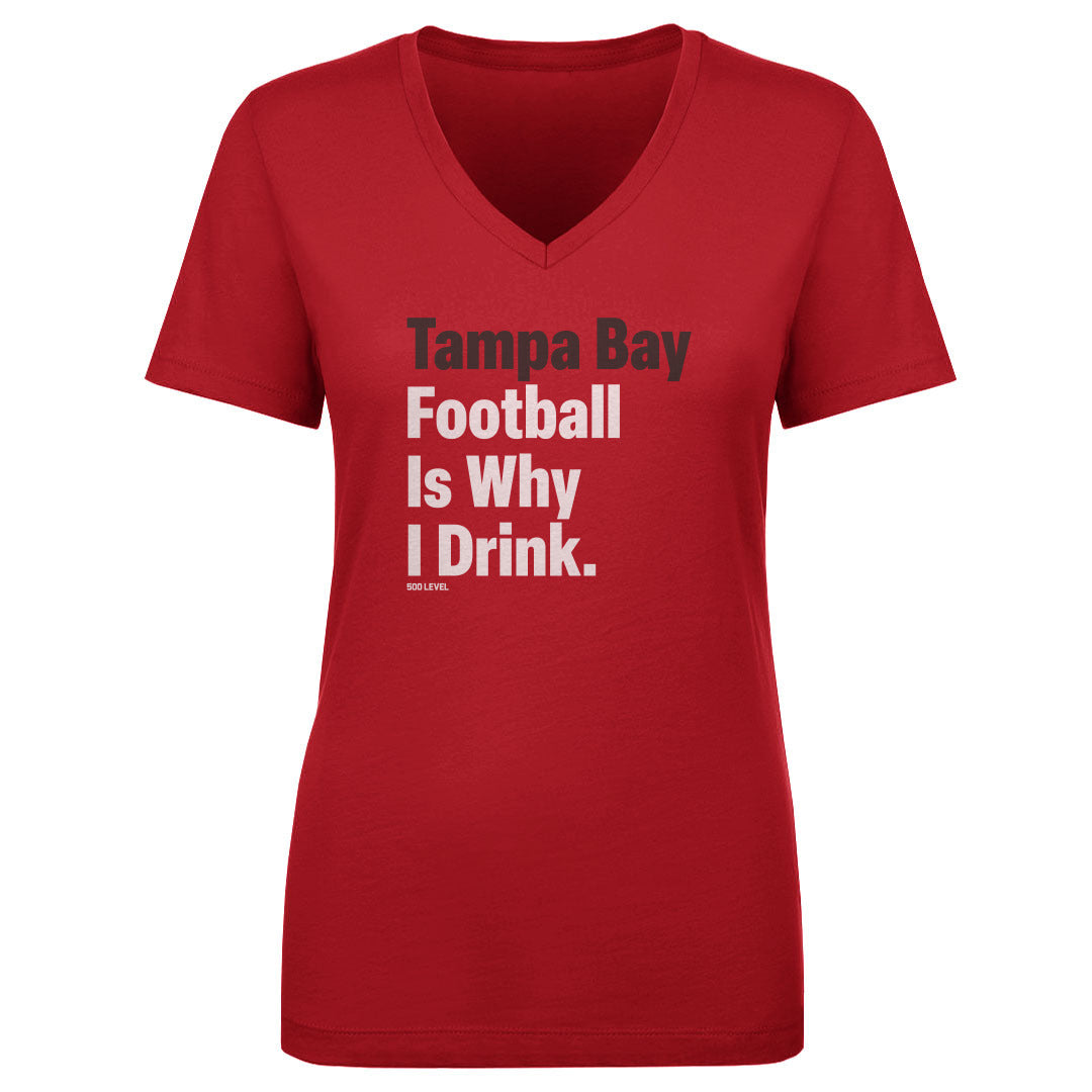 Tampa Bay Football Women's V-Neck T-Shirt | 500 LEVEL