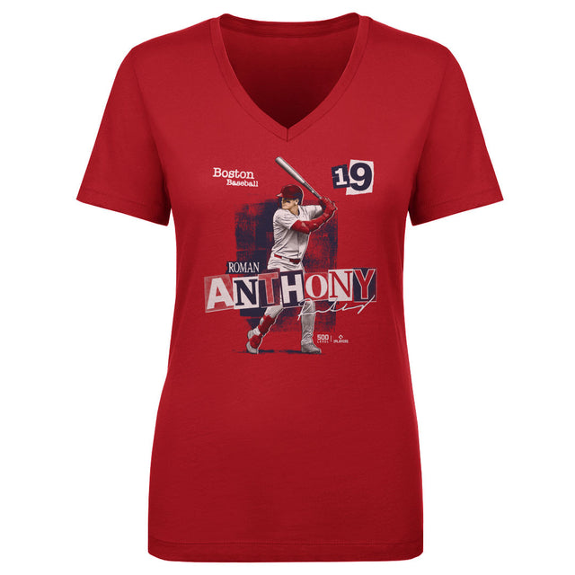 Roman Anthony Women's V-Neck T-Shirt | 500 LEVEL