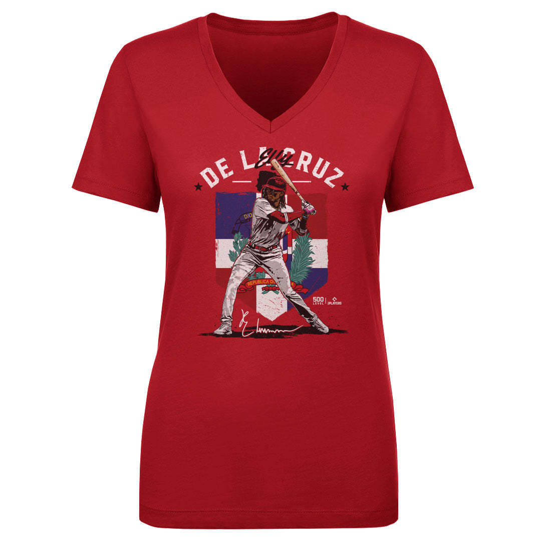 Elly De La Cruz Women's V-Neck T-Shirt | 500 LEVEL