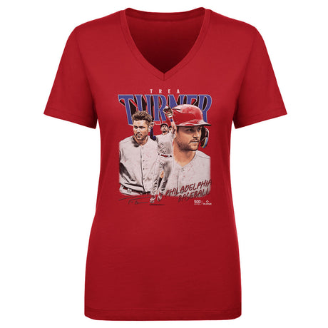 Trea Turner Women's V-Neck T-Shirt | 500 LEVEL