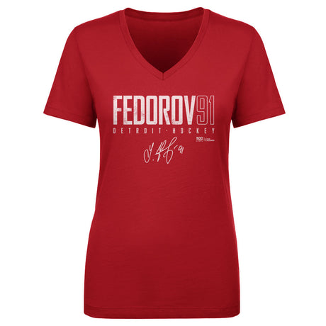 Sergei Fedorov Women's V-Neck T-Shirt | 500 LEVEL