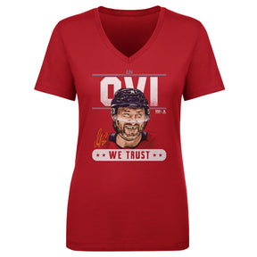 Alex Ovechkin Women's V-Neck T-Shirt | 500 LEVEL