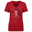 Lou Brock Women's V-Neck T-Shirt | 500 LEVEL
