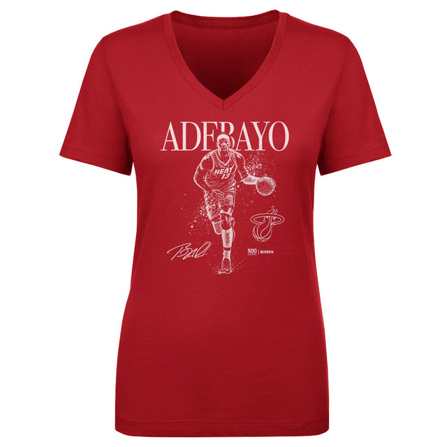 Bam Adebayo Women's V-Neck T-Shirt | 500 LEVEL