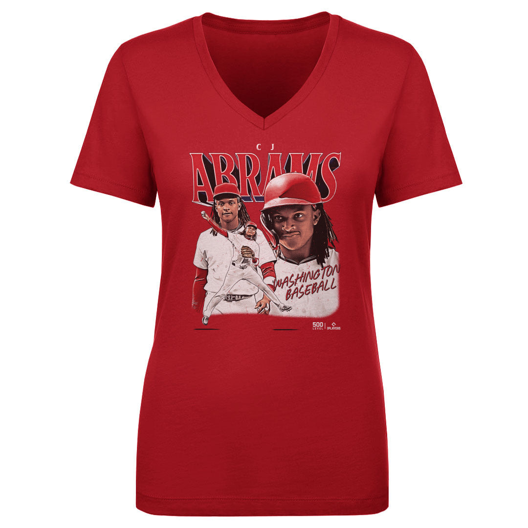 CJ Abrams Women's V-Neck T-Shirt | 500 LEVEL