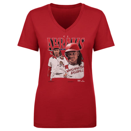 CJ Abrams Women's V-Neck T-Shirt | 500 LEVEL