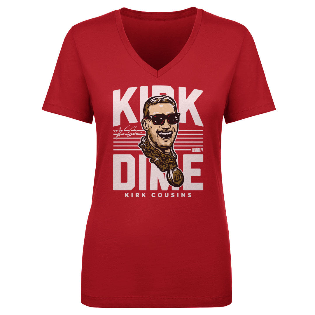 Kirk Cousins Women's V-Neck T-Shirt | 500 LEVEL